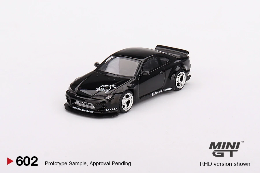 MiniGT #602 Nissan Silvia (S15) Rocket Bunny Black Pearl