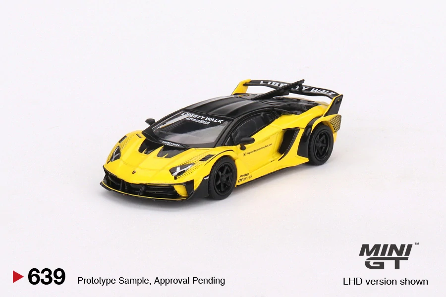 MiniGT #639 Lamborghini LB-Silhouette WORKS Aventador GT EVO Yellow
