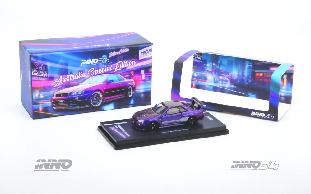 NISSAN SKYLINE GT-R (R34) Z-Tune “ENDGAME” Australia Special Edition 1:64 INNO64