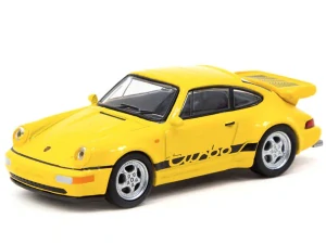 Porsche 911 964 Turbo Yellow 1:64 Schuco/tarmac