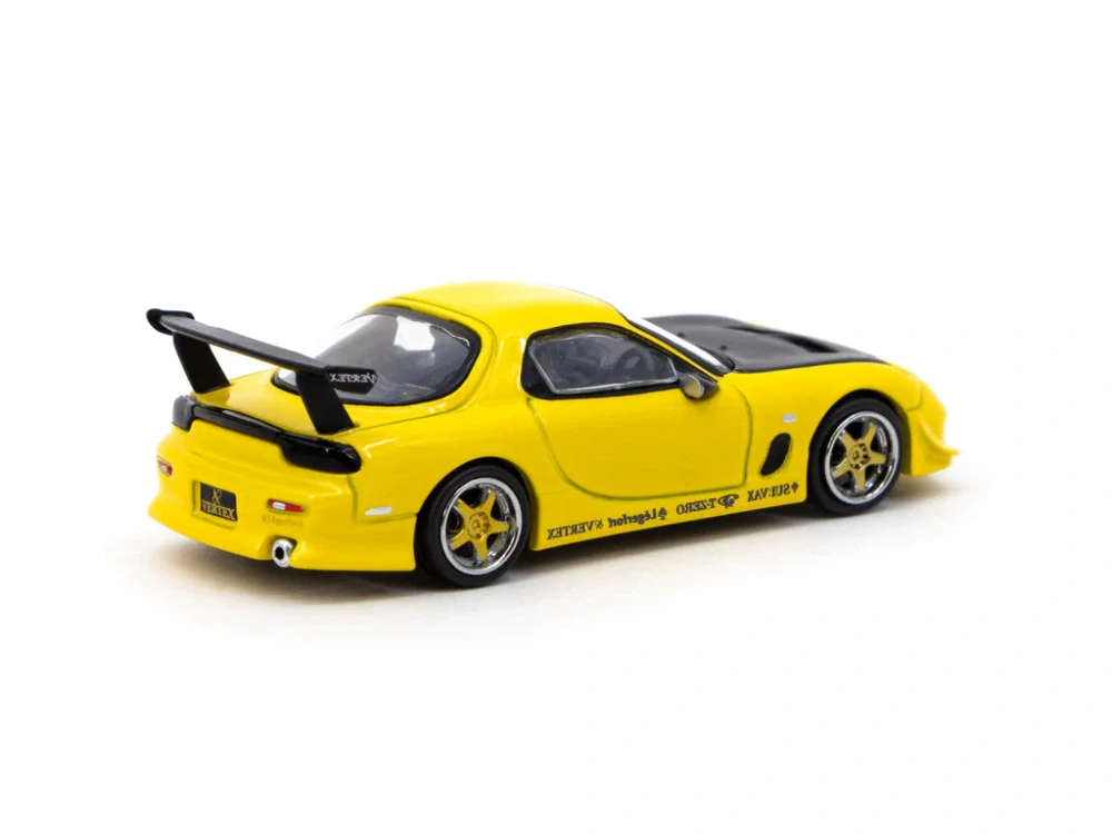 Mazda RX-7 FD3S VERTEX Yellow Metallic 1:64 Tarmac