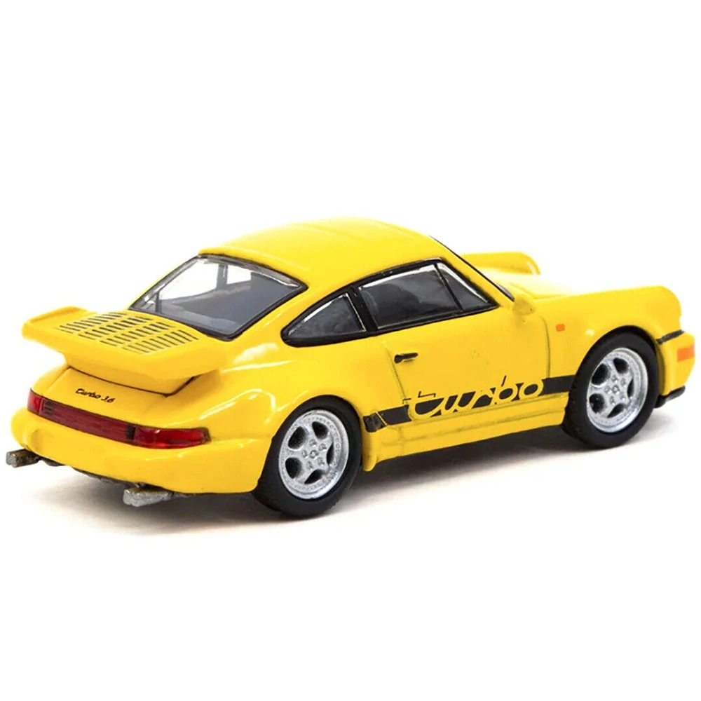 Porsche 911 964 Turbo Yellow 1:64 Schuco/tarmac