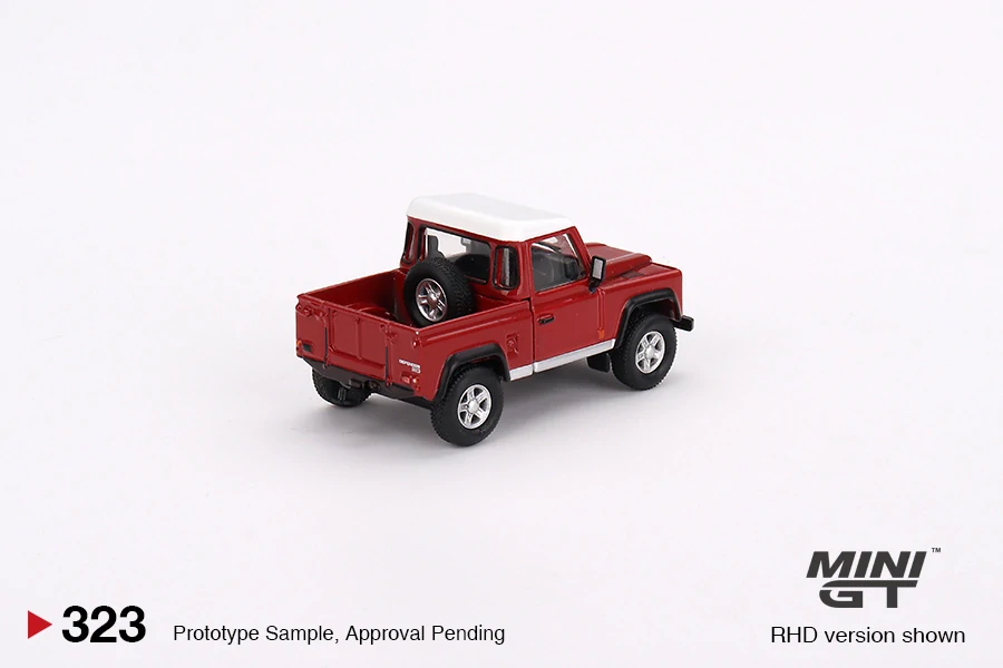 MiniGT #323 Land Rover Defender 90 Pickup Masai Red