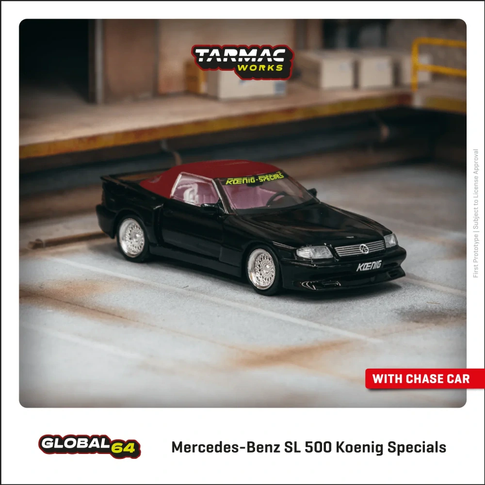 Mercedes-Benz SL 500 Koenig Specials Black 1:64 tarmac