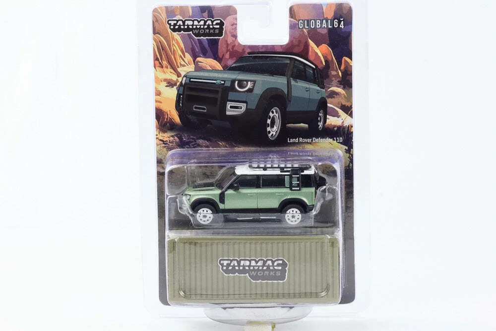 Land Rover Defender 110 Green metallic 1:64 tarmac