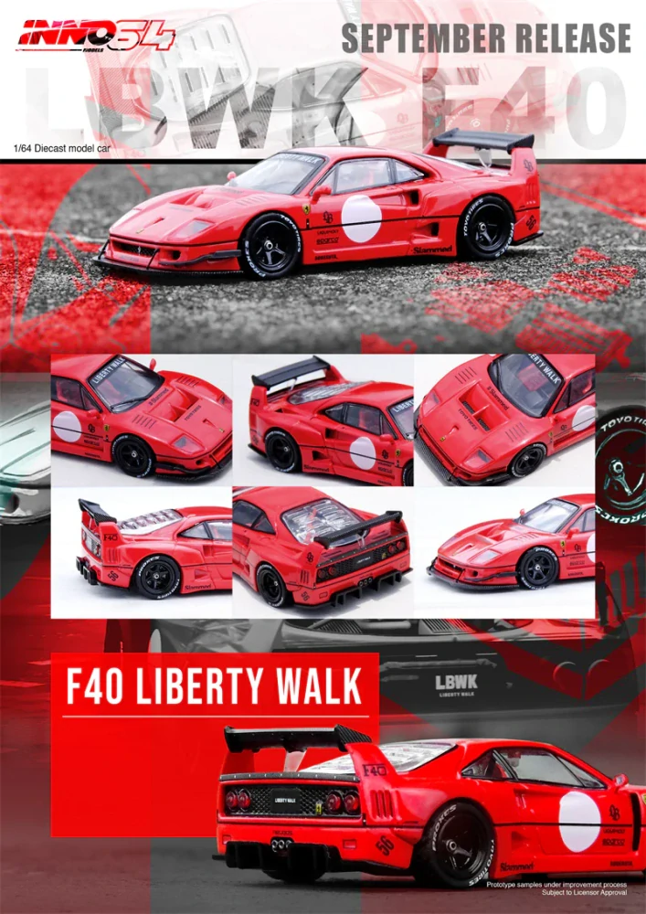 Ferrari F40 LBWK 1:64 INNO64