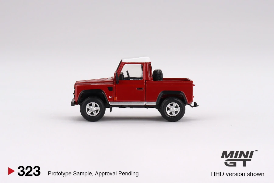 MiniGT #323 Land Rover Defender 90 Pickup Masai Red