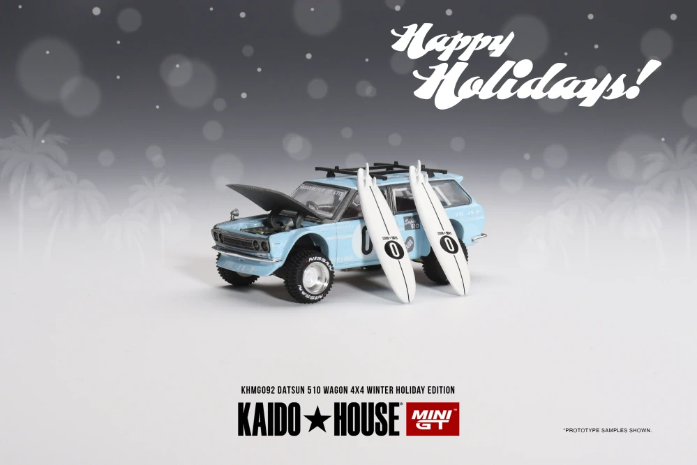 MiniGT #092 Datsun KAIDO 510 Wagon 4x4 Winter Holiday Edition